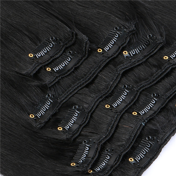 Clip in extensions remy Brazilian hair extension XS041